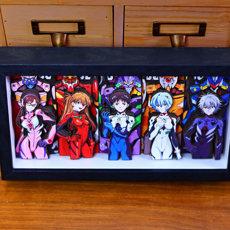 Evangelion Anime Merchandise - 창의적인 EVA 3D 종이 그림 신지
