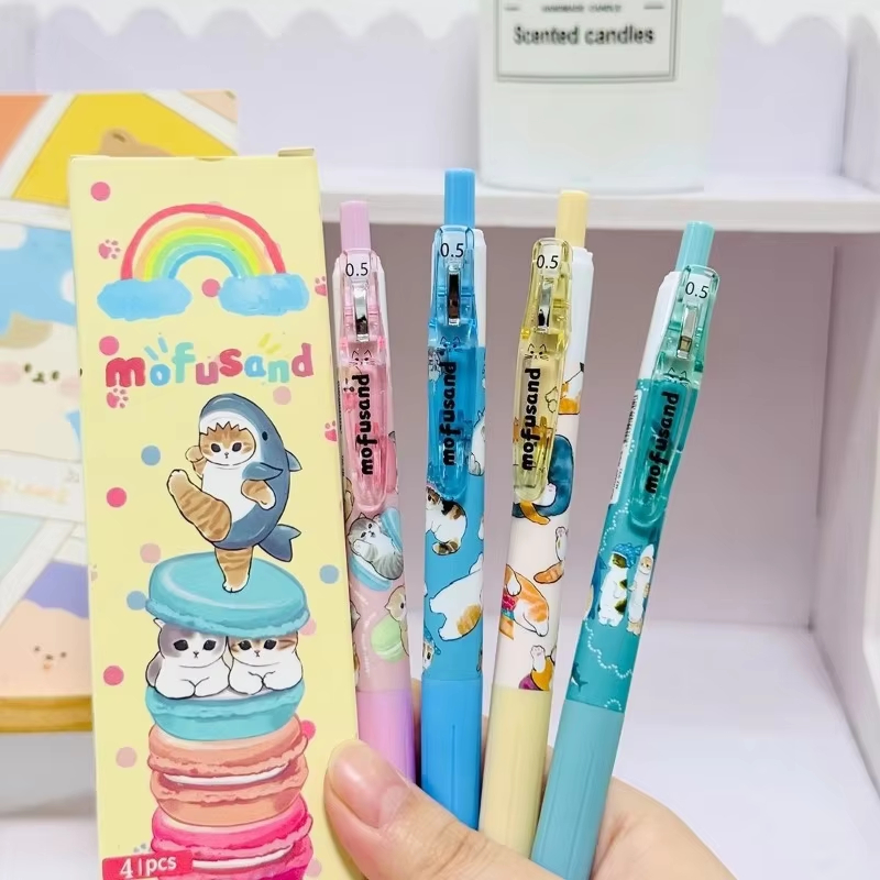 Anime Girl Merchandise - 4개입 모푸샌드 크리에이티브 귀여운 애니메이션 캐릭터