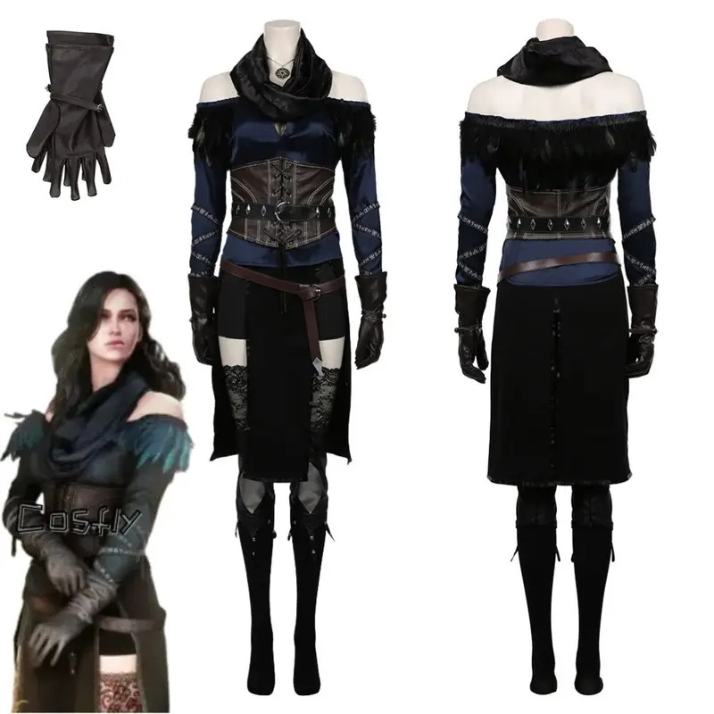 Anime Girl Merchandise - Yennefer 코스프레 판타지아 의상 변장 여성용