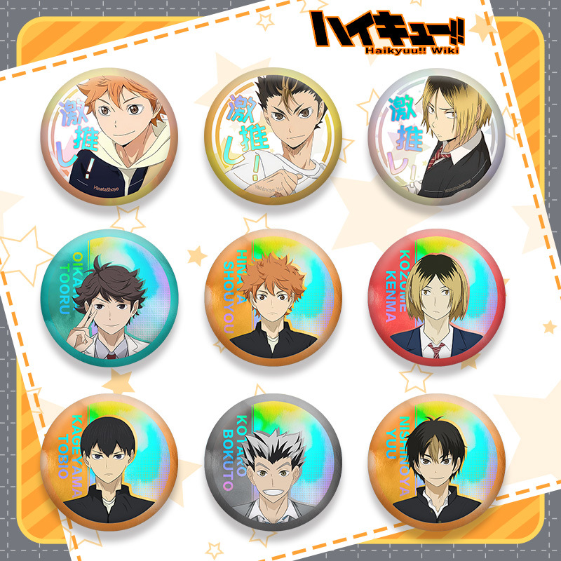 하이큐 201 시리즈 더블 플래시 배지 플레인 홀로그램 - Anime Merchandise Haikyuu 리뷰 및 가격