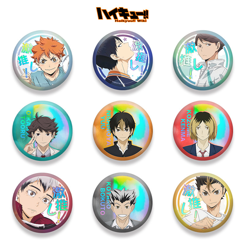 하이큐 201 시리즈 더블 플래시 배지 플레인 홀로그램 - Anime Merchandise Haikyuu 리뷰 및 가격