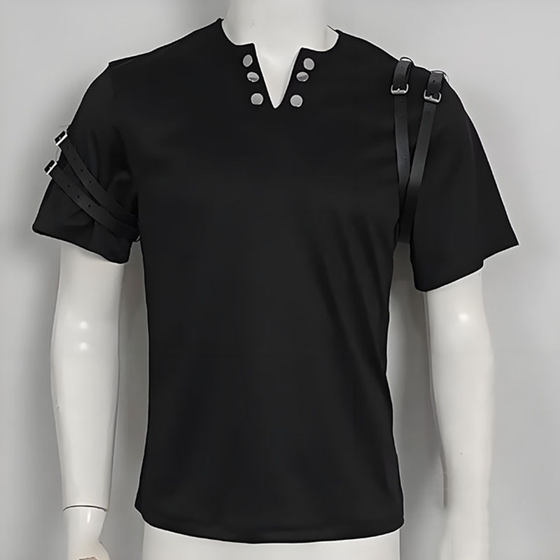 2026 뉴 마이클 잭슨 BAD 블랙 반팔 티셔츠 버클 - Anime Merchandise Clothes 리뷰 및 가격