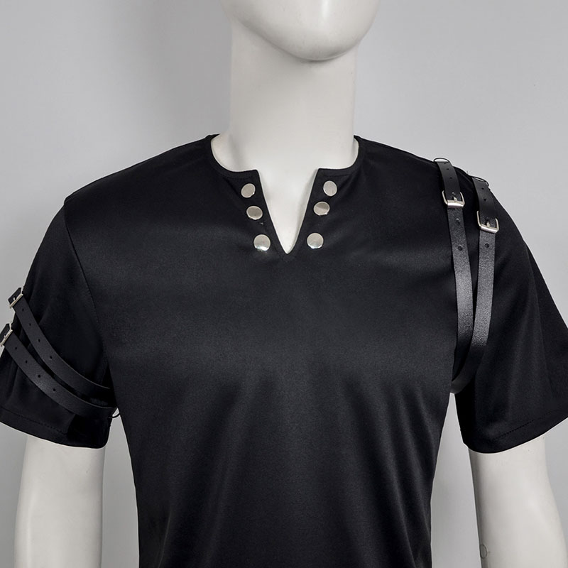 2026 뉴 마이클 잭슨 BAD 블랙 반팔 티셔츠 버클 - Anime Merchandise Clothes 리뷰 및 가격