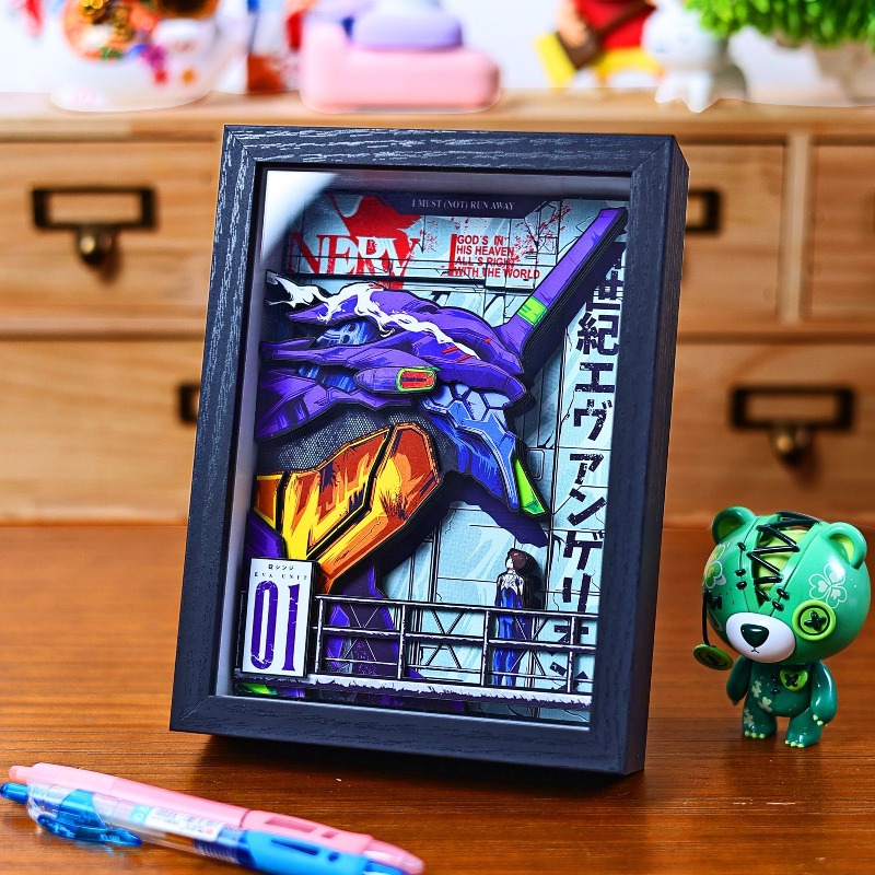 창의적인 EVA 3D 종이 그림 신지 레이 소류 미사토 - Evangelion Anime Merchandise 리뷰 및 가격