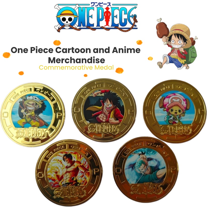 원피스 만화 캐릭터 창의적인 금속 기념 동전, 만화 애 - Anime One Piece Merchandise 리뷰 및 가격