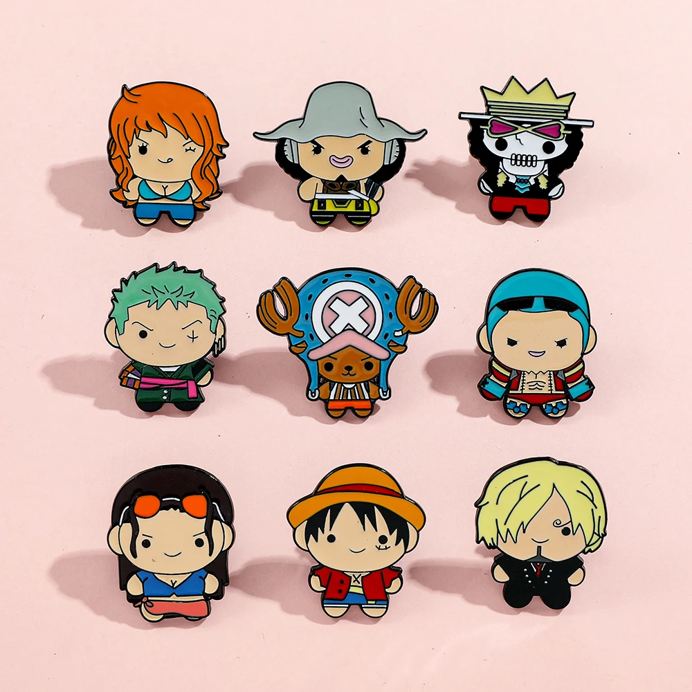 9 Pcs 크리 에이 티브 만화 브로치 애니메이션 원피 - Anime One Piece Merchandise 리뷰 및 가격