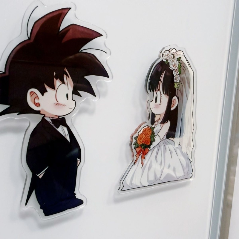 드래곤볼 만화 귀여운 웨딩드레스 테마 아크릴 냉장고 자 - Anime Merchandise Wholesale 리뷰 및 가격