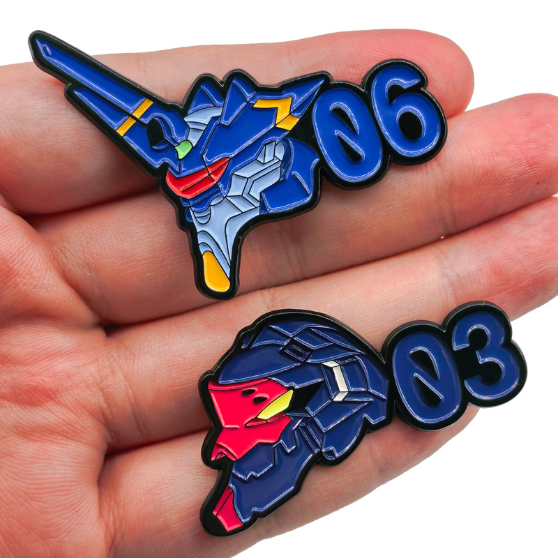 네온 큐트 제네시스 클래식 에반게리온 로봇 금속 배지  - Evangelion Anime Merchandise 리뷰 및 가격